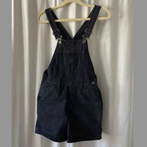 Black Topshop Overall Shorts